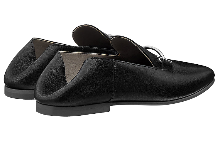 (W) HERMES Saga Loafer 'Black Palladium Detail' 圖 4
