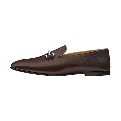 (W) HERMES Saga Loafer 'Chocolate'