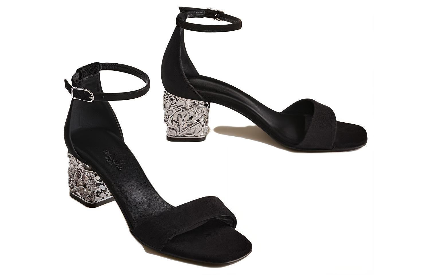 Lookbook HERMES愛馬仕 簡約小眾 一字帶涼鞋 女款 黑色