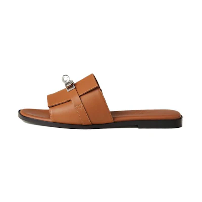 (W) HERMES Sandal 'Brown Leather'