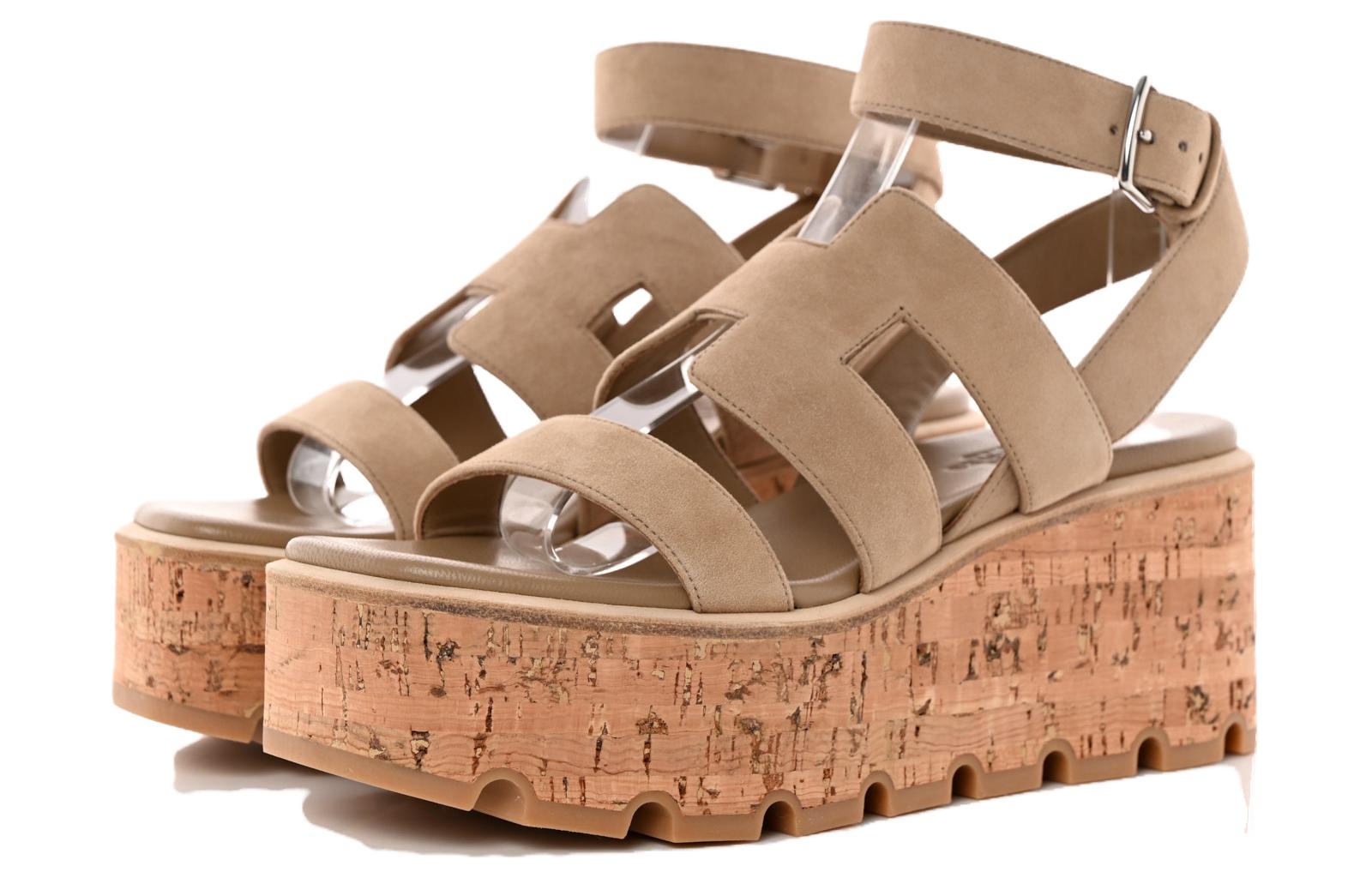 (W) HERMES Sandal 'Havane Beige' 圖 3