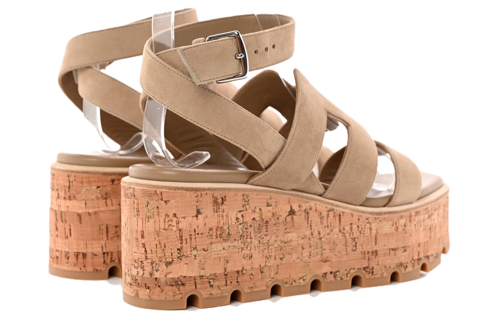 (W) HERMES Sandal 'Havane Beige' 圖 5