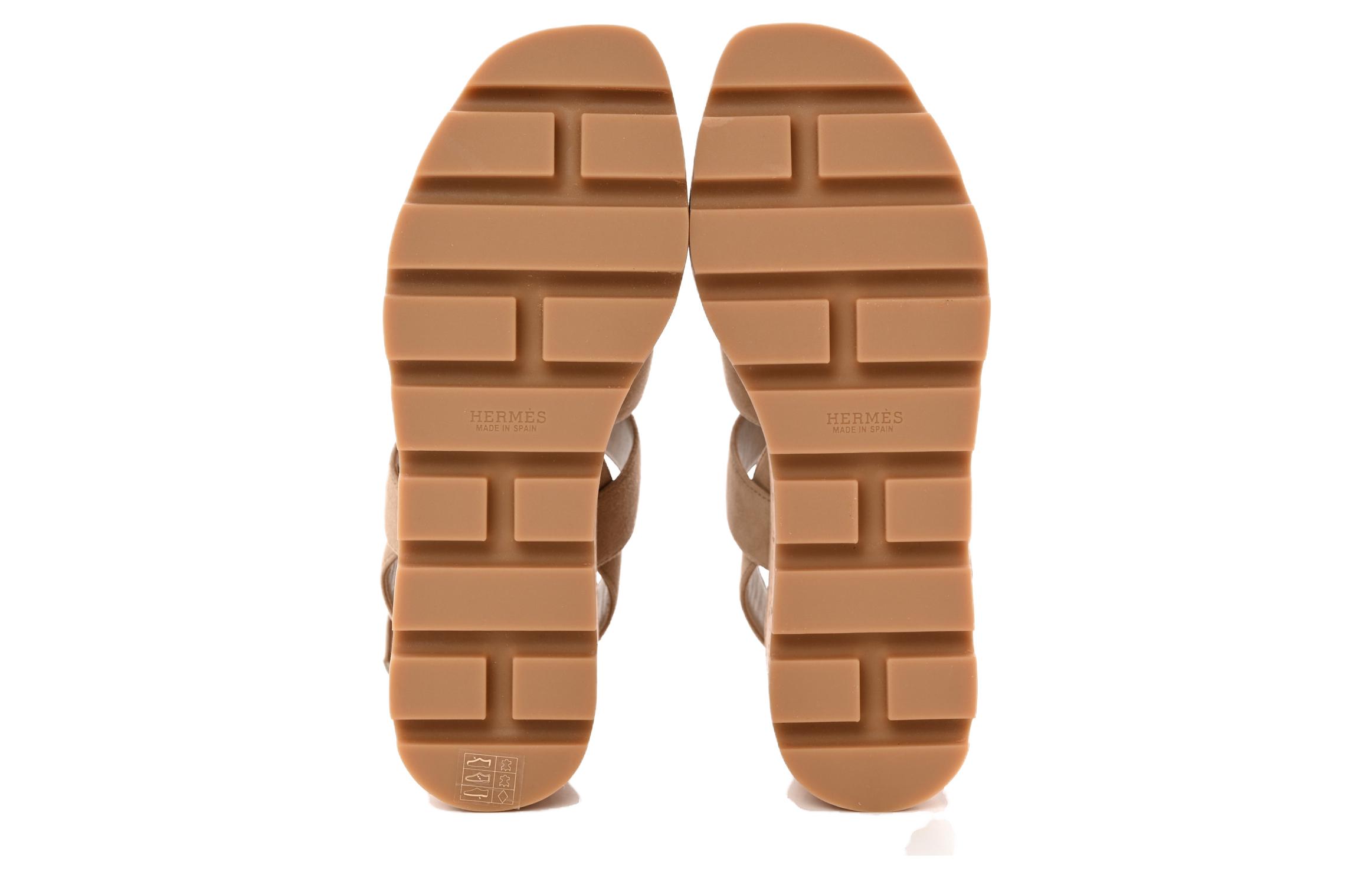 (W) HERMES Sandal 'Havane Beige' 圖 6