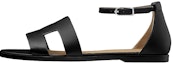 Buy (W) Sandal HERMES Santorin 'Black Fashion Calfskin' H182139Z-02