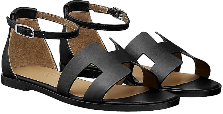 (W) Sandal HERMES Santorin 'Black Fashion Calfskin' H182139Z-02 Lookbook (W) Sandal HERMES Santorin 'Black Fashion Calfskin' H182139Z-02