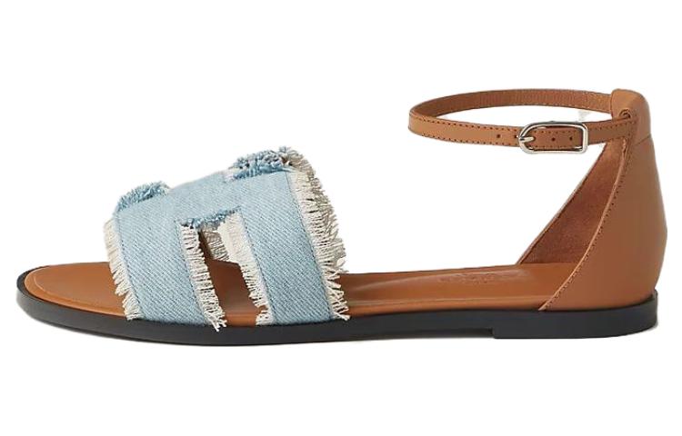 (Women) HERMES Santorini 'Brown' H241075Z-CB