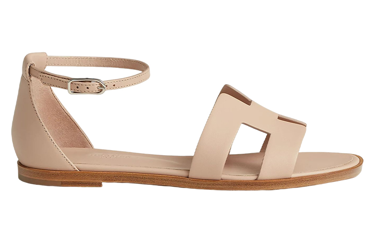 (W) HERMES Santorini 'Brown Open-Toe Buckle' 圖 2