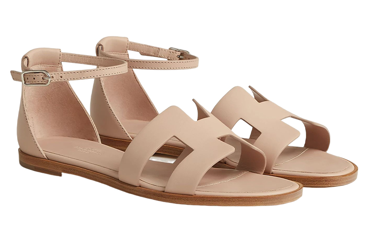 (W) HERMES Santorini 'Brown Open-Toe Buckle' 圖 4