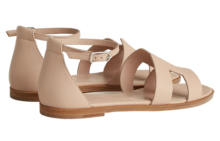 (W) HERMES Santorini 'Brown Open-Toe Buckle' 圖 5