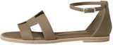 Buy (W) HERMES Santorini ''Dunkelbraune Schnalle'' H182138Z-X3