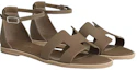 Shop (W) HERMES Santorini ''Dunkelbraune Schnalle'' H182138Z-X3