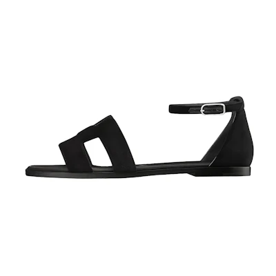 (W) HERMES Santorini Sandal 'Black'