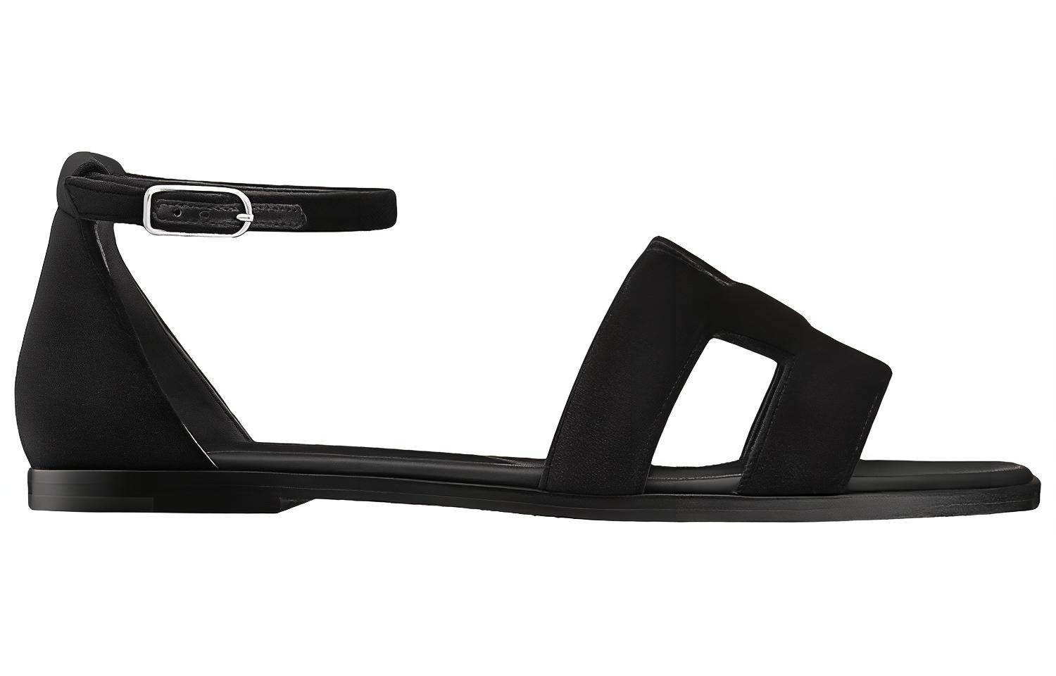 (W) HERMES Santorini Sandal 'Black' 圖 2