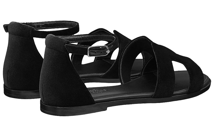(W) HERMES Santorini Sandal 'Black' 圖 4