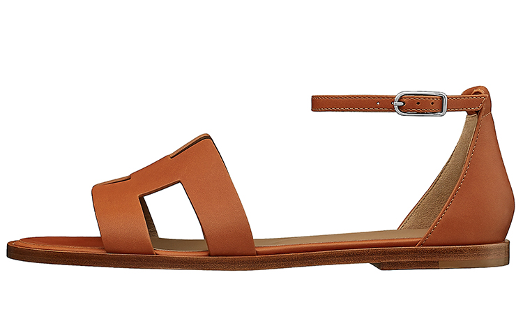 (Women) HERMES Santorini Sandal 'Brown' H211178Z-A3
