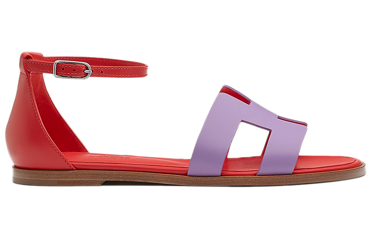 (W) HERMES Santorini Sandals 'Purple Red' 圖 2