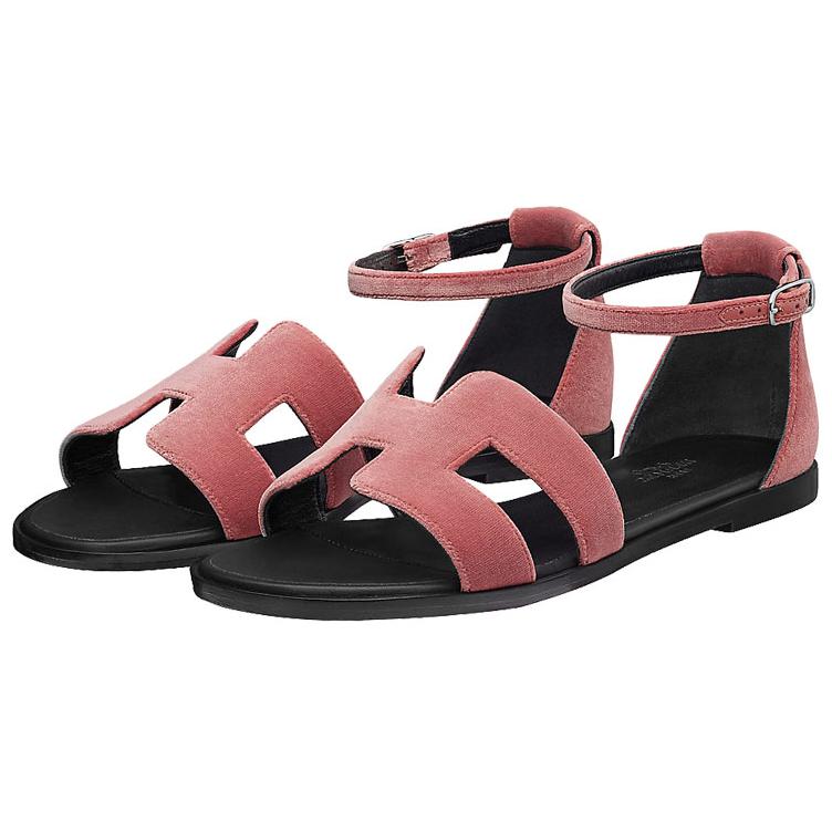 (W) HERMES Santorini Sandals 'Rosewood' 圖 3