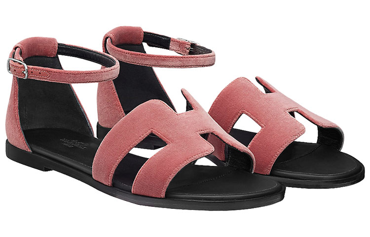 (W) HERMES Santorini Sandals 'Rosewood' 圖 4