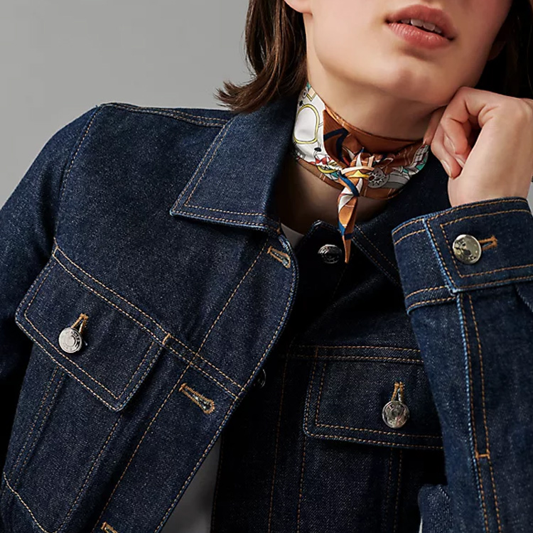 Lookbook (Women) HERMES Scarf Odyssey Twilly  Black Silk Scarf. H063707S 07