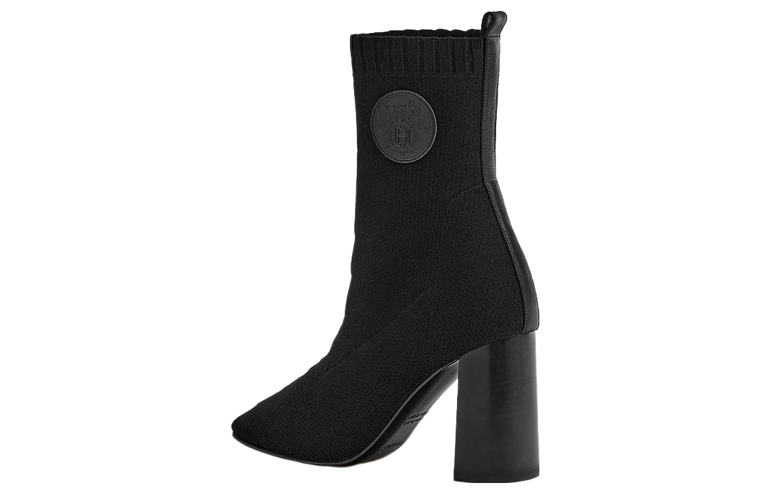 (W) HERMES Short Boots 'Simple Elegance Black'
