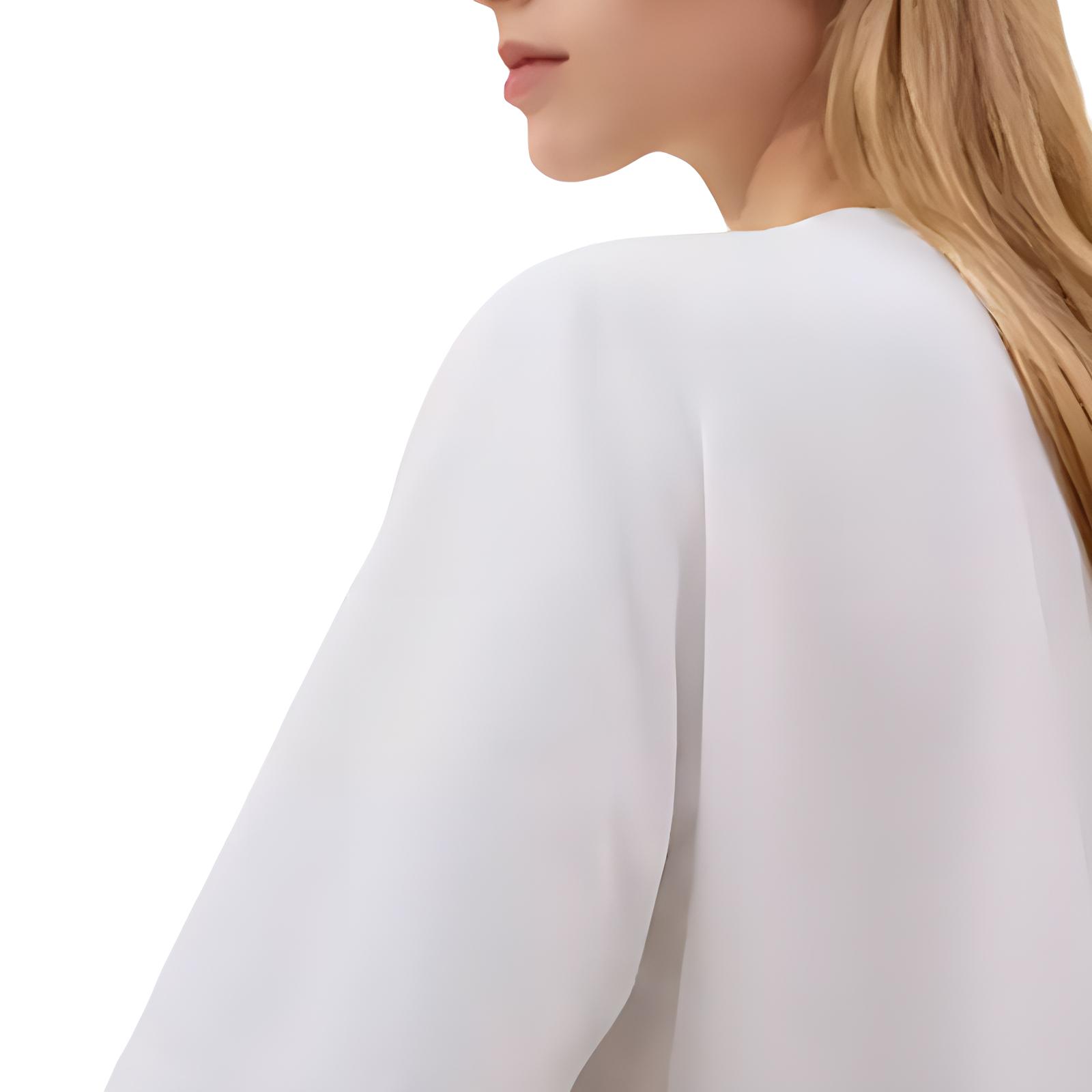 (Women) HERMES Short Round Neck T-Shirt  White H5E4624DA90 圖 4