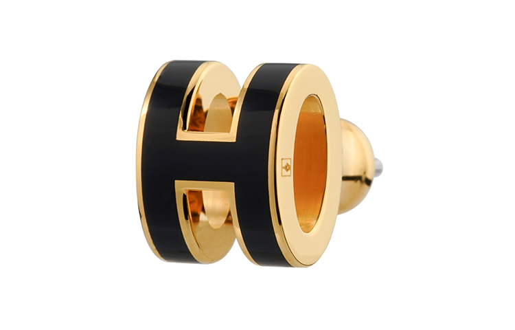 (Women) HERMES Signature Letter Pattern Gold-Plated Stud Earrings H608002F-03 圖 3