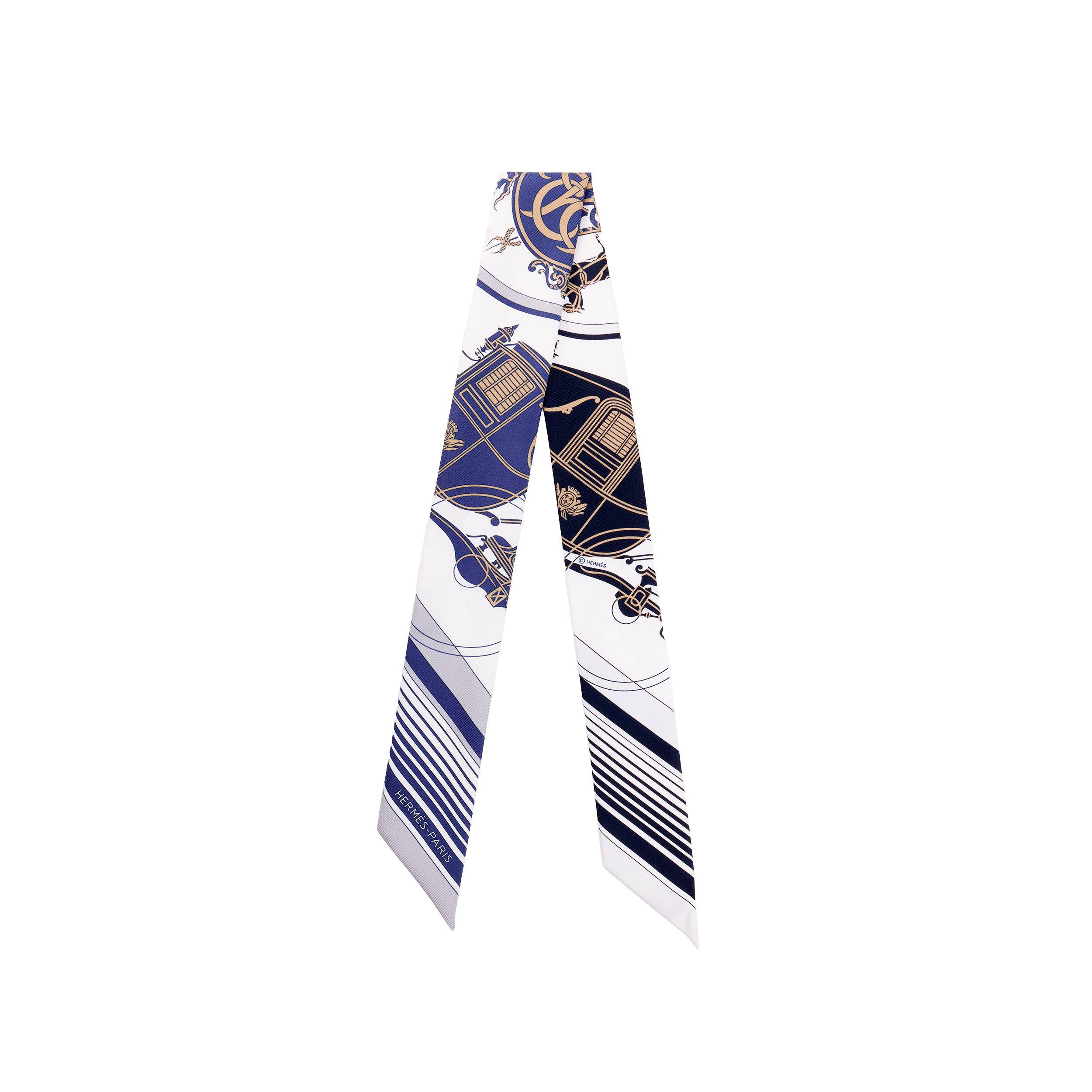 (Women) HERMES Silk Scarf "Ex-Libris" Print H063791S-10