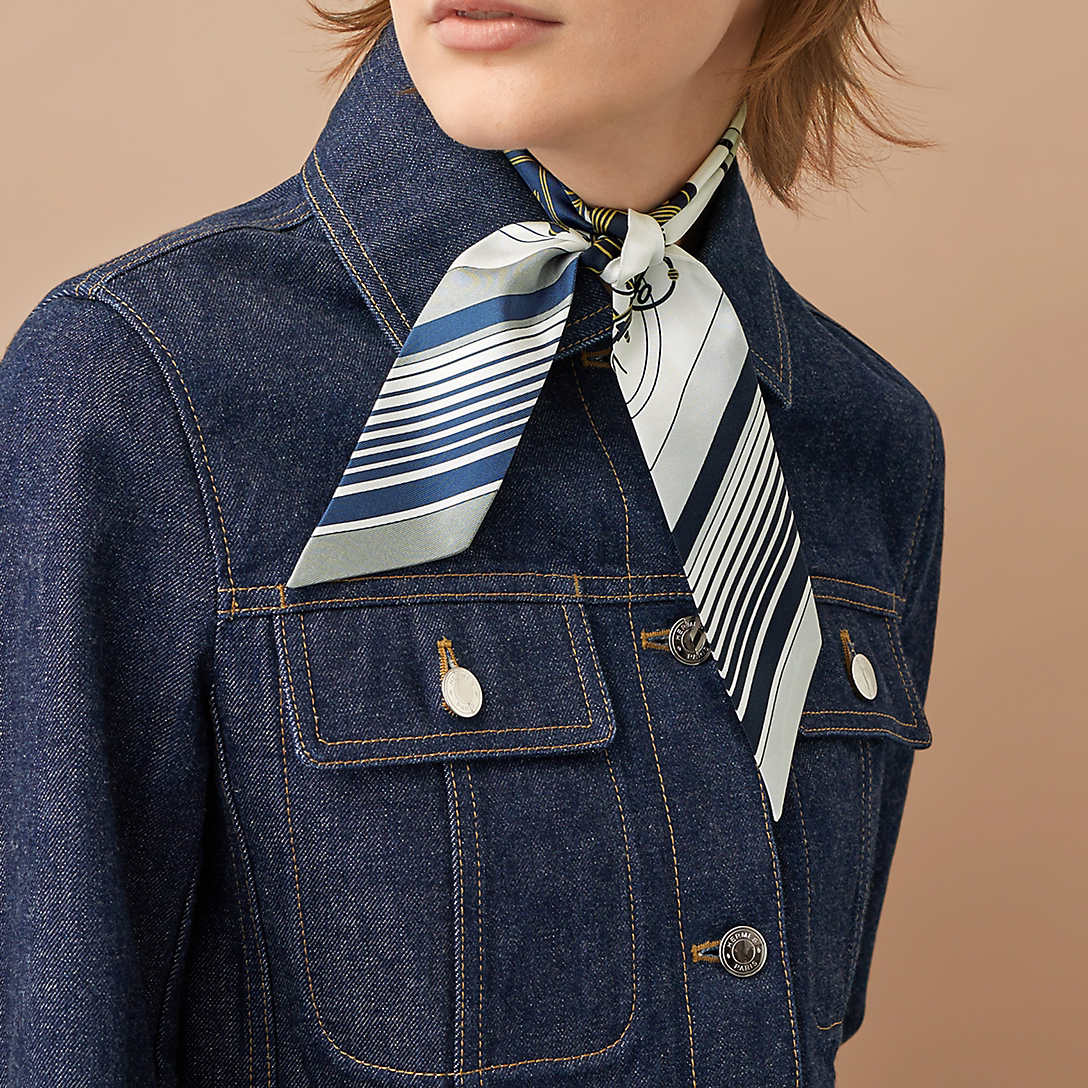 (Women) HERMES Silk Scarf "Ex-Libris" Print H063791S-10 圖 4