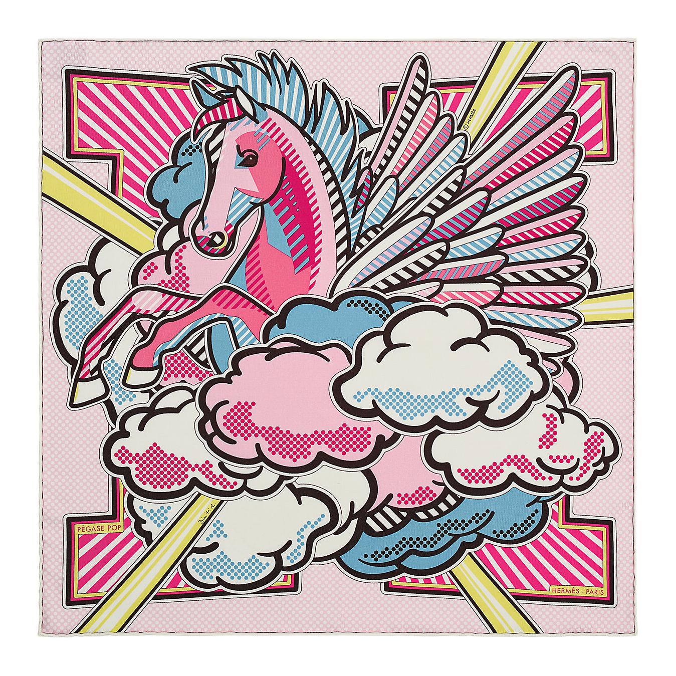 (Women) HERMES Silk Scarf for Women in Pink - Fashionable and Versatile H892975S-02
