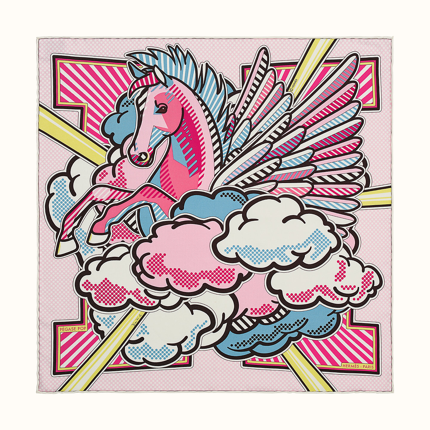 (Women) HERMES Silk Scarf for Women in Pink - Fashionable and Versatile H892975S-02 圖 2