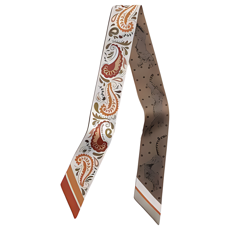 (Women) HERMES Silk Scarf for Women with Multicolor Pattern Design. H064179S