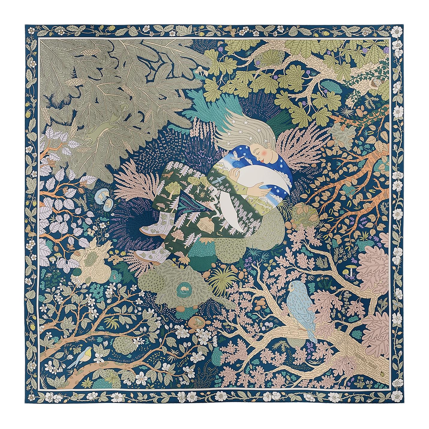 (Women) HERMES Silk Scarf Hand-Rolled Edges  Sky Blue H004284S 07 圖 2