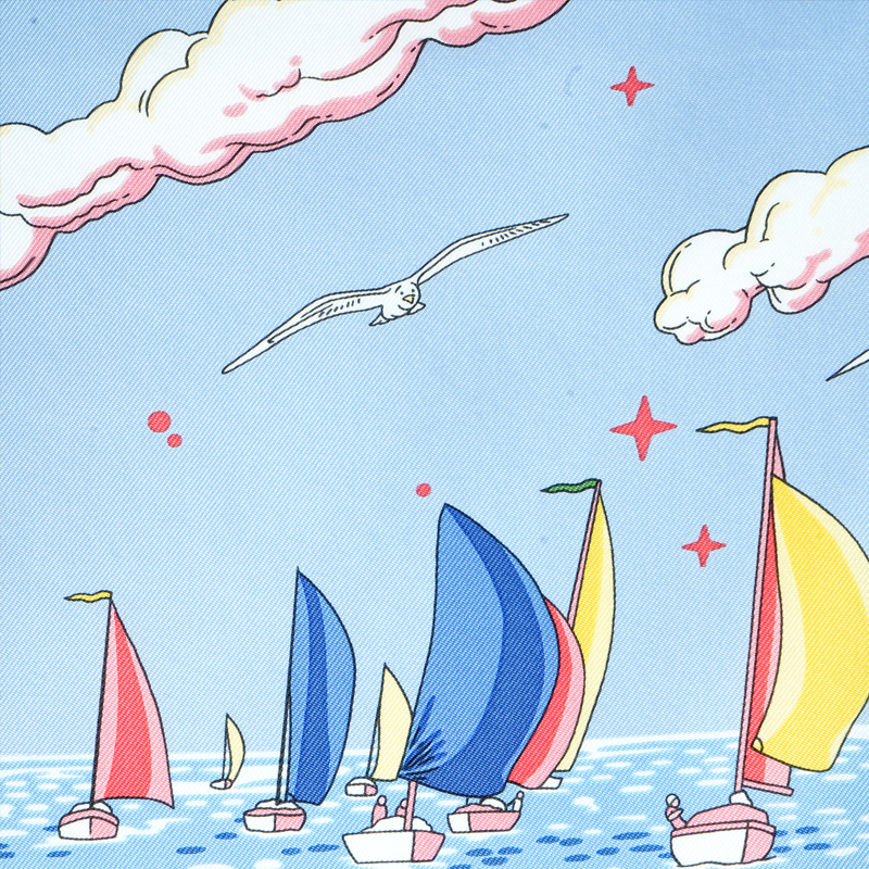 (Women) HERMES Silk Scarf Pink Pattern Design for Women. H004091Sv02 圖 3