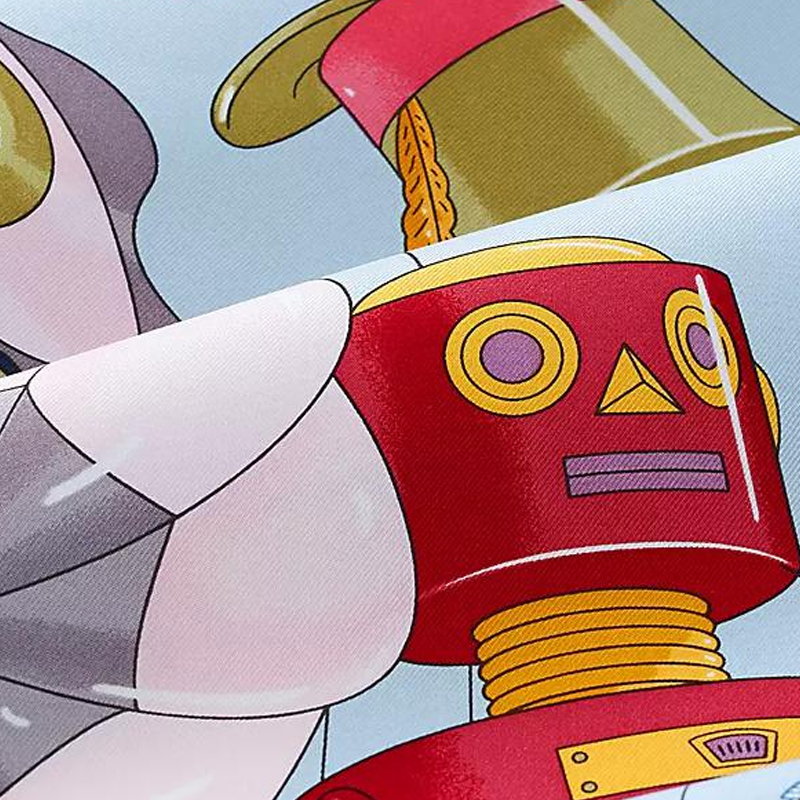 (Women) HERMES Silk Scarf Pink with Animated Design for Women. H004150S 圖 3