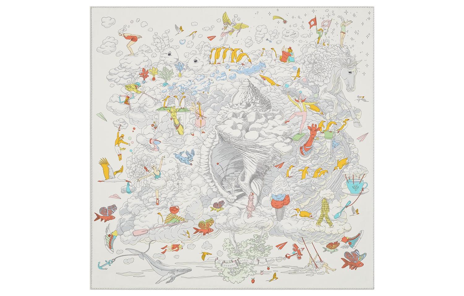 (Women) HERMES Silk Scarf Women Fashion Simple Elegant Design. H003900S  06 圖 2