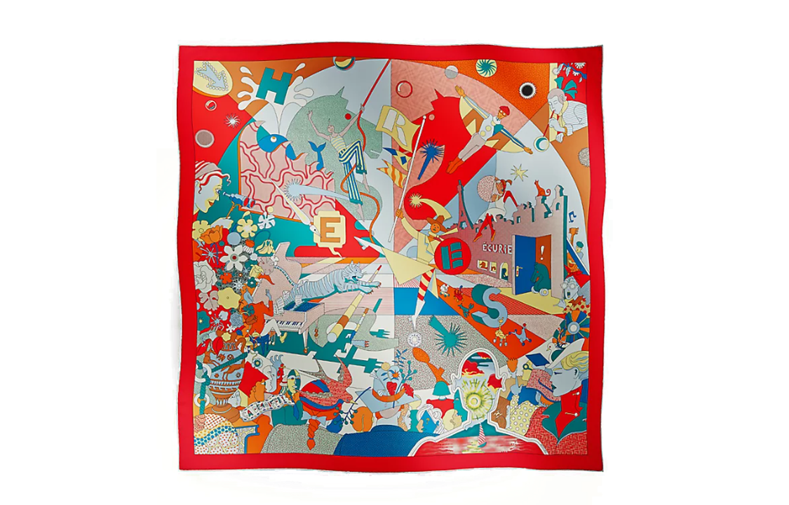 (Women) HERMES Silk Twill Scarf for Women - Multicolor H004005S-02