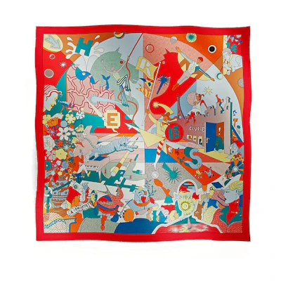 (Women) HERMES Silk Twill Scarf for Women - Multicolor H004005S-02