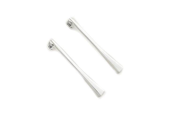 Shop (W) HERMES純銀925女款耳環 - 極簡風格銀色設計 H122508B