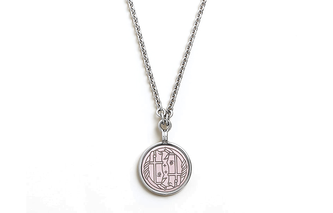 (Women) HERMES Silver Enamel Necklace with Decorative Pattern for Women. h982311fpd1 圖 2