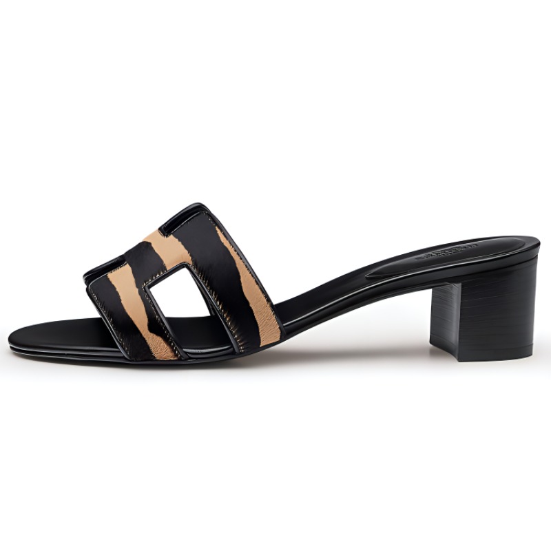 (W) HERMES Simple Casual High Heel 'Black'