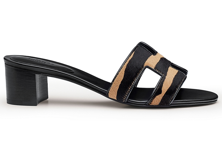 (W) HERMES Simple Casual High Heel 'Black' 圖 2