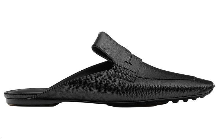 Order HERMES 愛馬仕 時尚平底涼拖 女款 黑色