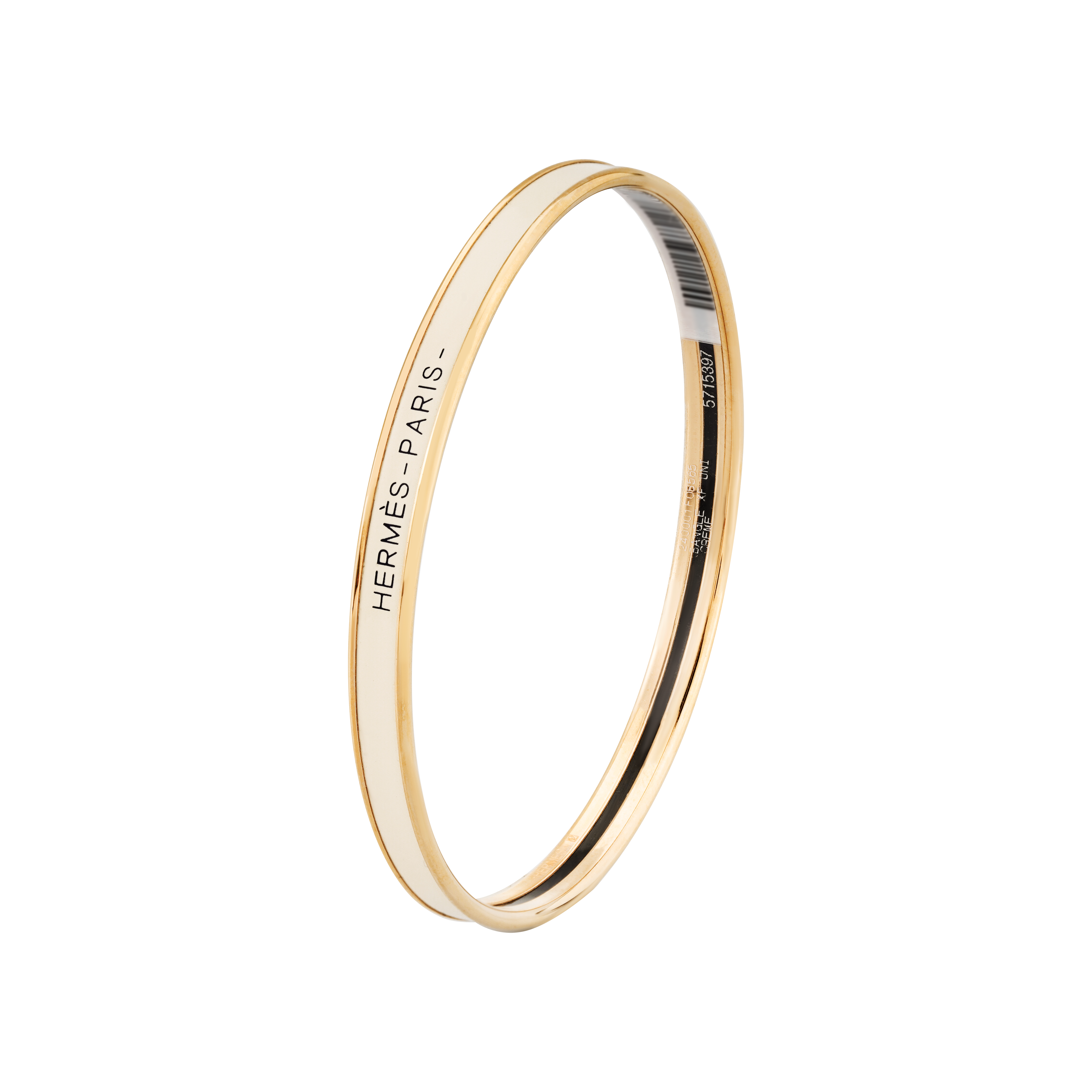 Purchase (W) HERMES Gelang Slim Enamel Rose Gold Cream White. H240001FO85