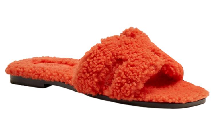 Lookbook (W) HERMES Sandalias Tipo Slip-On 'Naranja Rojo' H212178Z-H5