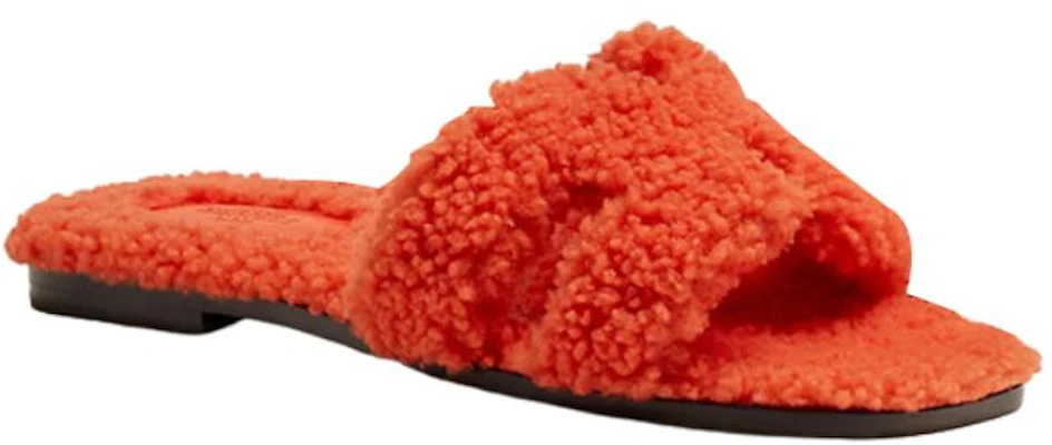 (W) HERMES Sandalias Tipo Slip-On 'Naranja Rojo' H212178Z-H5 Lookbook (W) HERMES Sandalias Tipo Slip-On 'Naranja Rojo' H212178Z-H5