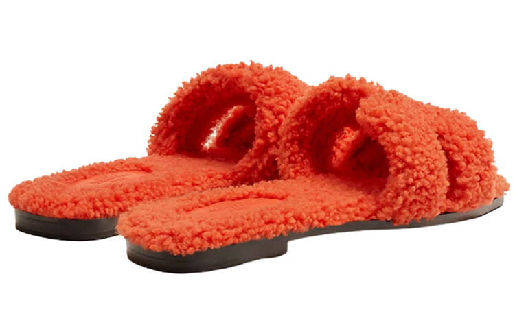 Purchase (W) HERMES Sandalias Tipo Slip-On 'Naranja Rojo' H212178Z-H5