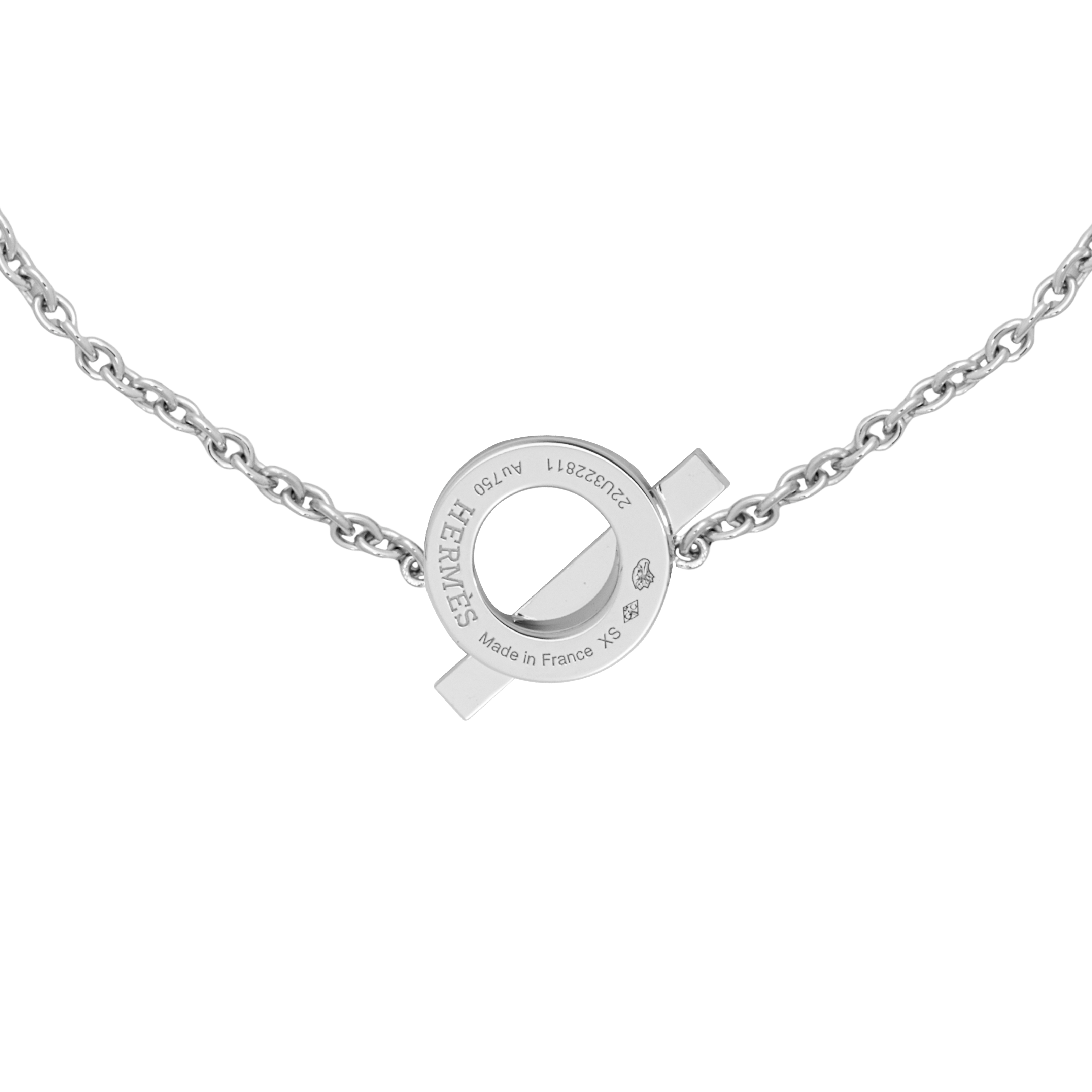 Shop (W) Gelang Berlian HERMES Seri Q Kecil Wanita - Perak. H219410B-00XS