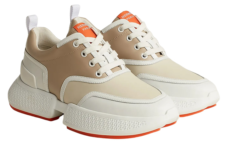 (W) HERMES Sneaker Low 'Beige Brown' 圖 2