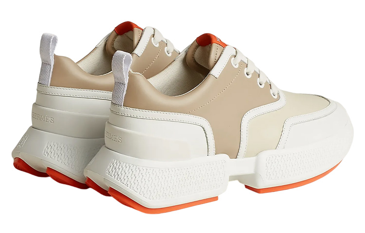 (W) HERMES Sneaker Low 'Beige Brown' 圖 3