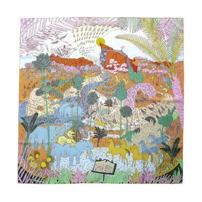 (Women) HERMES Soft Comfortable Fashionable Silk Scarf. H003953S 06